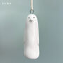 Porcelain Penguin Hanging Christmas Tree Decoration, thumbnail 2 of 4