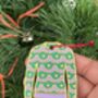 Christmas Jumper Tree Decoration Tinsel, thumbnail 4 of 4