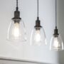 Trio Of Hoxton Domed Pendant Light, thumbnail 1 of 3