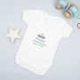 'My First Holiday' Personalised Babygrow, thumbnail 2 of 3