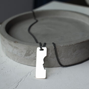 Personalised Family Silhouette Silver Necklace, 3 of 5