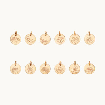 Personalised Birth Flower Charm, 2 of 9