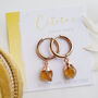 Raw Citrine Crystal Earrings, thumbnail 3 of 10