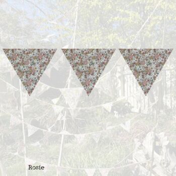 Handmade Floral Fabric Bunting, 10 of 11