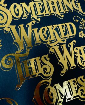 Gothic Typographic Foiled Print, 2 of 11