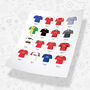 Manchester Utd Classic Retro Football Kits Team Print, thumbnail 3 of 4
