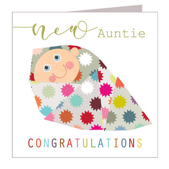New Auntie Baby Card, 2 of 5