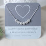 60th Birthday Necklace, Lydia, Sterling Silver, thumbnail 1 of 5