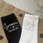 Personalised Bride And Groom Wedding Day Socks, thumbnail 2 of 3