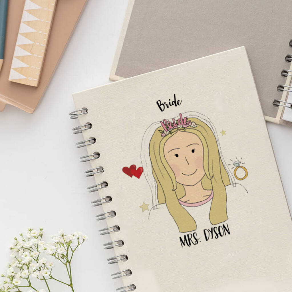 Personalised The Future Bride To Be Planning Notebook, 1 of 11