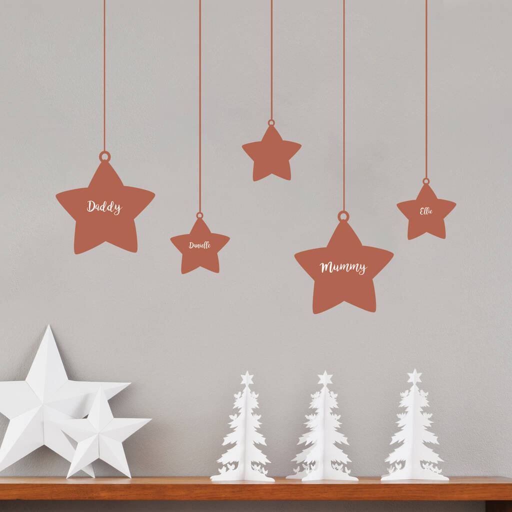 Personalised Christmas Family Tree Wall Stickers, 1 of 4