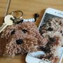 Personalised Crochet Dog Face Keyring Letterbox Gift, thumbnail 12 of 12