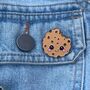 Cookie Enamel Pin – Cute Chocolate Chip, thumbnail 2 of 6