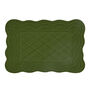 Emerald Quilted Scalloped Placemats, thumbnail 2 of 5