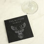 Personalised Stag Slate Coaster, thumbnail 1 of 3