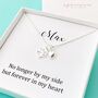Personalised No Longer By My Side Paw Print Necklace, thumbnail 1 of 2