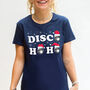 'Disco Hoho' Ladies Christmas T Shirt, thumbnail 1 of 3