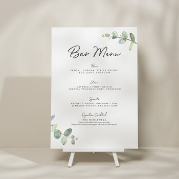 Greenery Wedding Unplugged Ceremony Sign 'Aisyah', 9 of 9