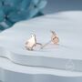 Sterling Silver Tiny Penguin Bird Stud Earrings, thumbnail 5 of 12