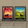 Dachshund Limited Edition Beach Sunset Gift Print, thumbnail 8 of 9