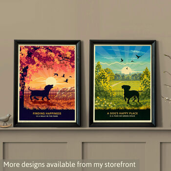 Dachshund Limited Edition Beach Sunset Gift Print, 8 of 9