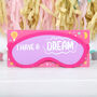 Glow In The Dark Sleep Mask On Gift Card, Four Designs, thumbnail 5 of 5