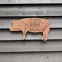 Home Kitchen Or Garden Sign Pig Decoration Ornament BBQ Bar, thumbnail 6 of 8
