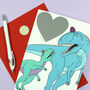 Heart Dinosaur Valentine's Day Scratch Card, thumbnail 6 of 8