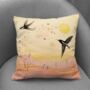 Harmony Of Swifts Hand Made Poly Linen Cushions, thumbnail 5 of 7