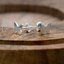 Sterling Silver Butterfly Stud Earrings, thumbnail 4 of 7
