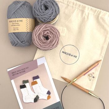 Sofa Socks 100% Merino Knitting Kit, 2 of 6