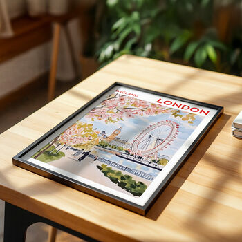 London Travel Inspired City Poster, 8 of 9