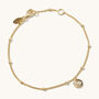 Birthstone Bracelet Silver Or 18ct Gold Plated Vermeil, thumbnail 2 of 7