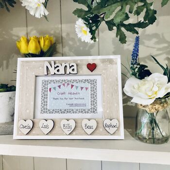 Personalised Nana Photo Frame Birthday Gift, 8 of 11
