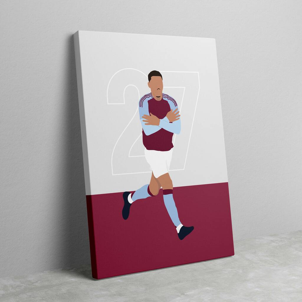 Morgan Rogers Aston Villa Canvas, 1 of 2