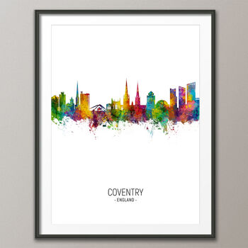 Coventry Skyline Portrait Print And Box Canvas, 3 of 5