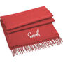 Classic Woven Scarf With Personalised Embroidered Name, thumbnail 8 of 12