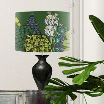Serene Forest Greens Lampshade, 2 of 11