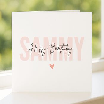 Personalised Name Birthday Card For Her, Daughter Or Friend, 4 of 8