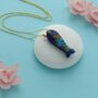 Turquoise Carved Fish Pendant, thumbnail 1 of 2
