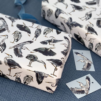 Heron Watercolour Wrapping Paper, 11 of 11