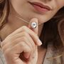 Moon Phase Necklace With Diamonds In Sterling Silver, thumbnail 1 of 12