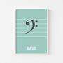 Bass Clef Print | Music Theory Poster, thumbnail 1 of 10