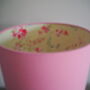 Pink Silhouette Lampshade With Floral Lining, thumbnail 2 of 5