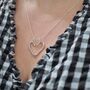 Personalised Heart Ring Keeper Necklace, thumbnail 7 of 12