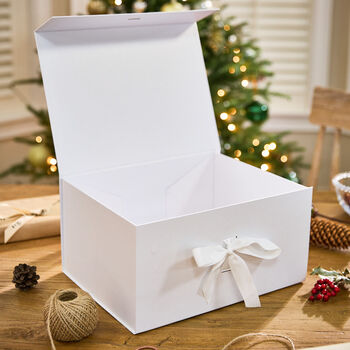 Personalised Luxury Extra Deep A4 Ivory Gift Box, 3 of 7