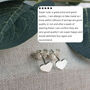 Sterling Silver 925 Solid Love Heart Ear Stud Earrings, thumbnail 2 of 8
