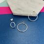 Two Way Gold Plated Silver Circle Earring Jackets, thumbnail 7 of 7