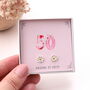 50th Birthday Sterling Silver Wild Daisy Earrings, thumbnail 1 of 6