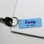 The Year You Became My Daddy Personalised Keyring, thumbnail 4 of 7